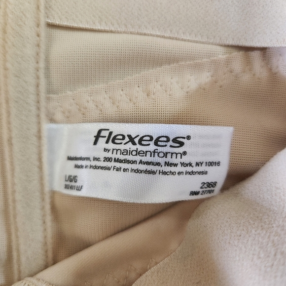 Flexees by Maidenform Womens |L| Beige Waist Shapewear w/Boning - Picture 5 of 6